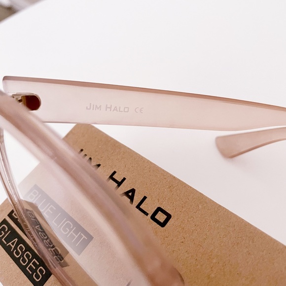 JIM HALO Oversized Square Computer Glasses Blue Light Blocker Glasses - Picture 3 of 10